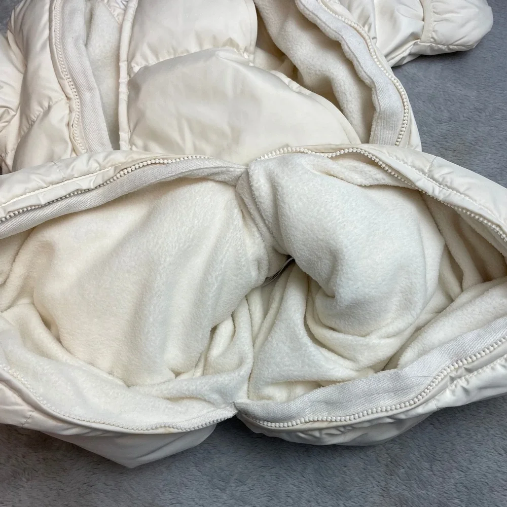 Baby GAP Cold Control Bundler‎ Snowsuit Size 3-6M Ivory Hooded Fleece Lined